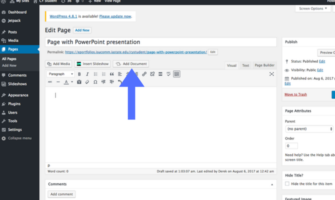 Adding PowerPoint step 2 screenshot