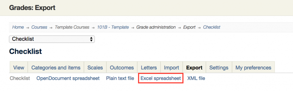 Exporting grades to Excel files screenshot 3