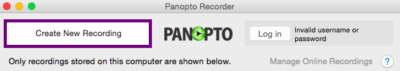 Panopto recording screenshot 2