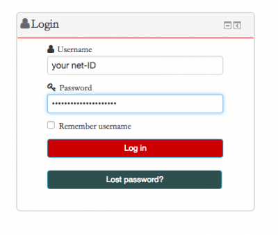 Moodle login screenshot 1