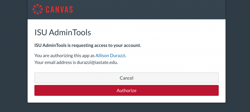 Click Authorize