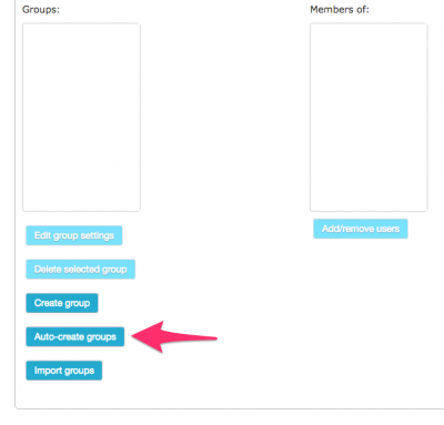Button to Auto-Create Groups is second button from bottom